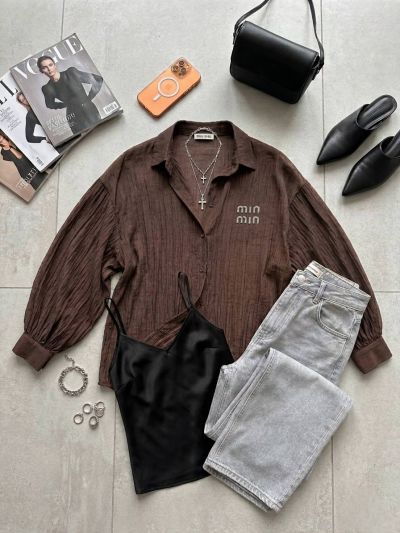 Блузка Розмір: oversize S7724