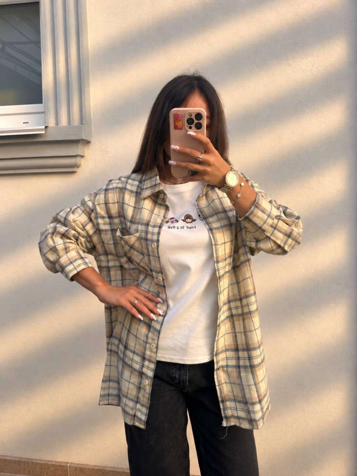 Сорочка Розмір: oversize S15124