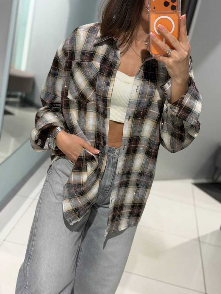Сорочка Розмір: oversize S8837