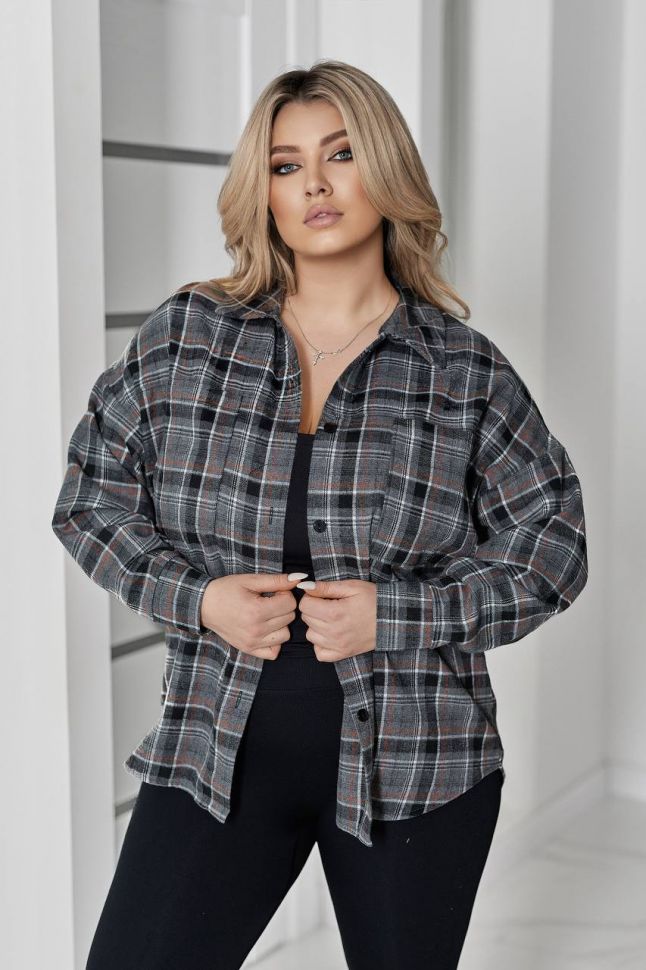 Рубашка Розмір: 48-50, 52-54, 56-58, 60-62 S6136