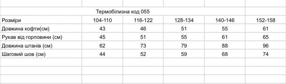 термобілизна S3743