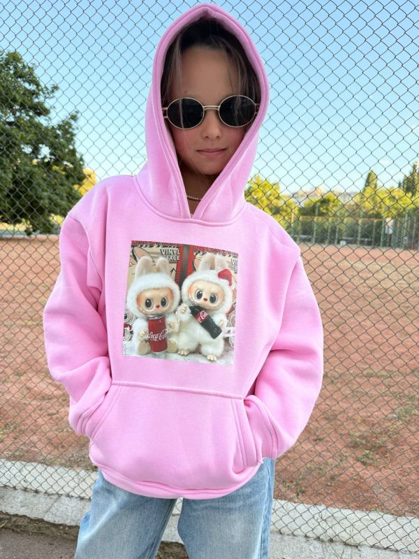 худі Лабубу Розмір: 116-122, 128-134, 140-146 , 152-158 S1142