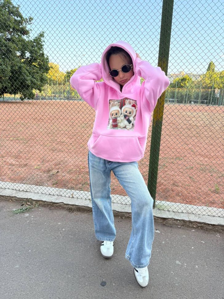 худі Лабубу Розмір: 116-122, 128-134, 140-146 , 152-158 S1142