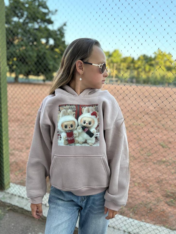 худі Лабубу Розмір: 116-122, 128-134, 140-146 , 152-158 S1142