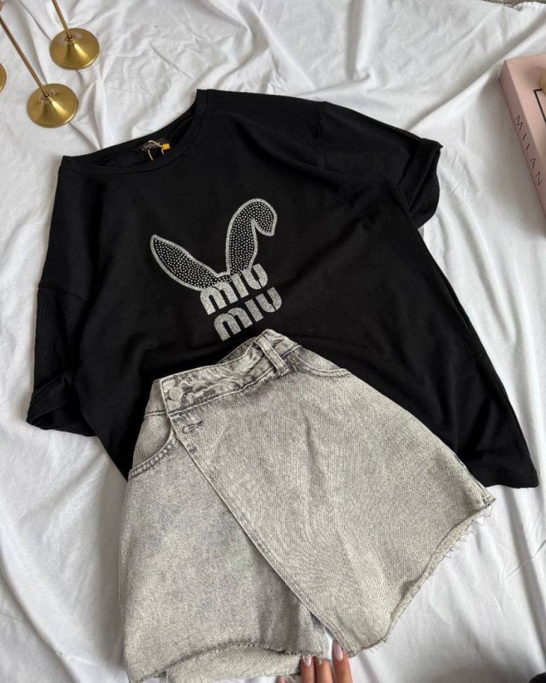 Футболка Розмір: 42-48 oversize S6351