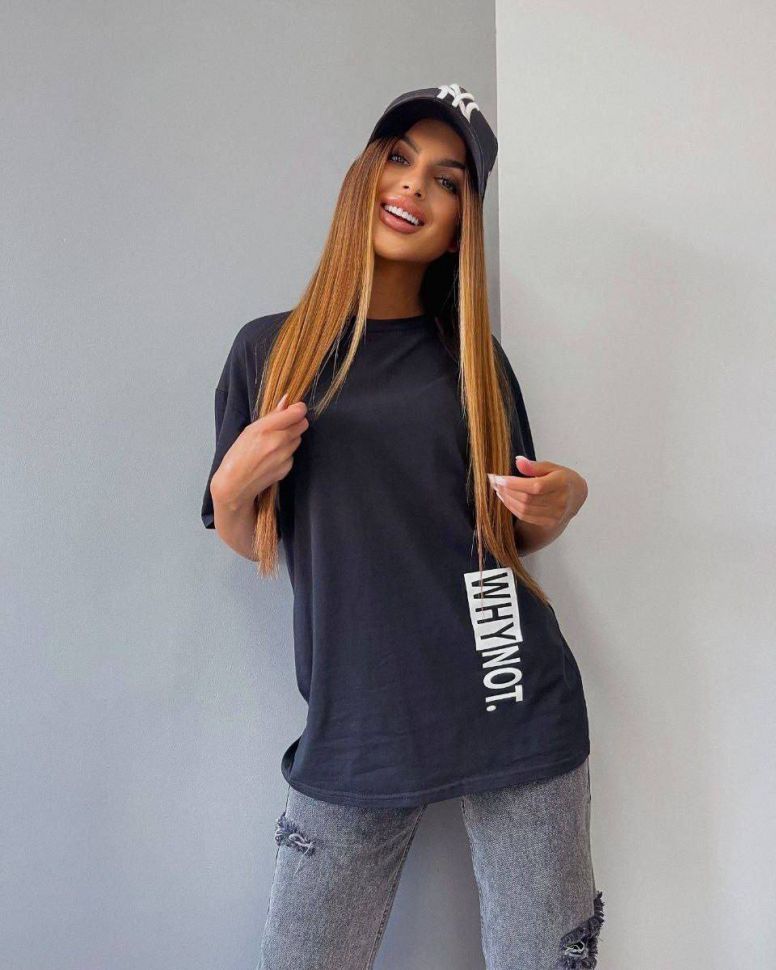 Футболка Розмір: 42-48 oversize S10756