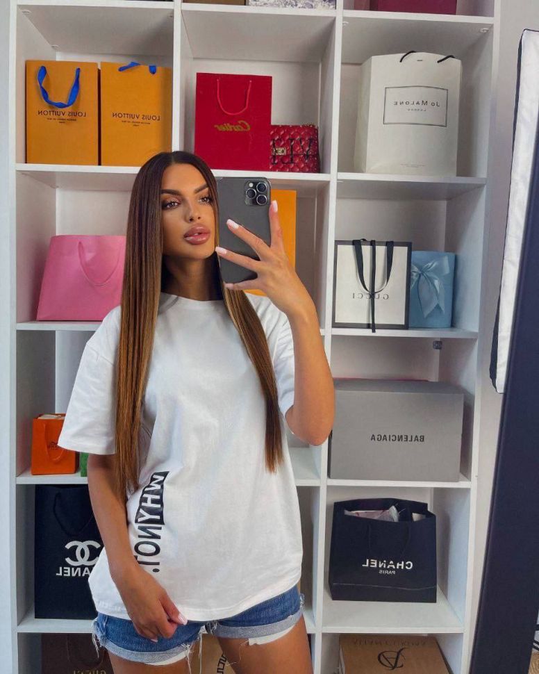 Футболка Розмір: 42-48 oversize S10756