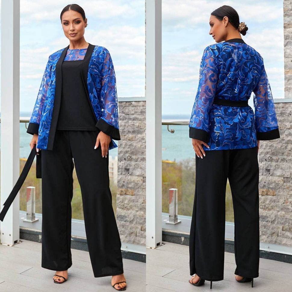 Костюм трійка Розмір: 46-48,50-52,54-56 S1155