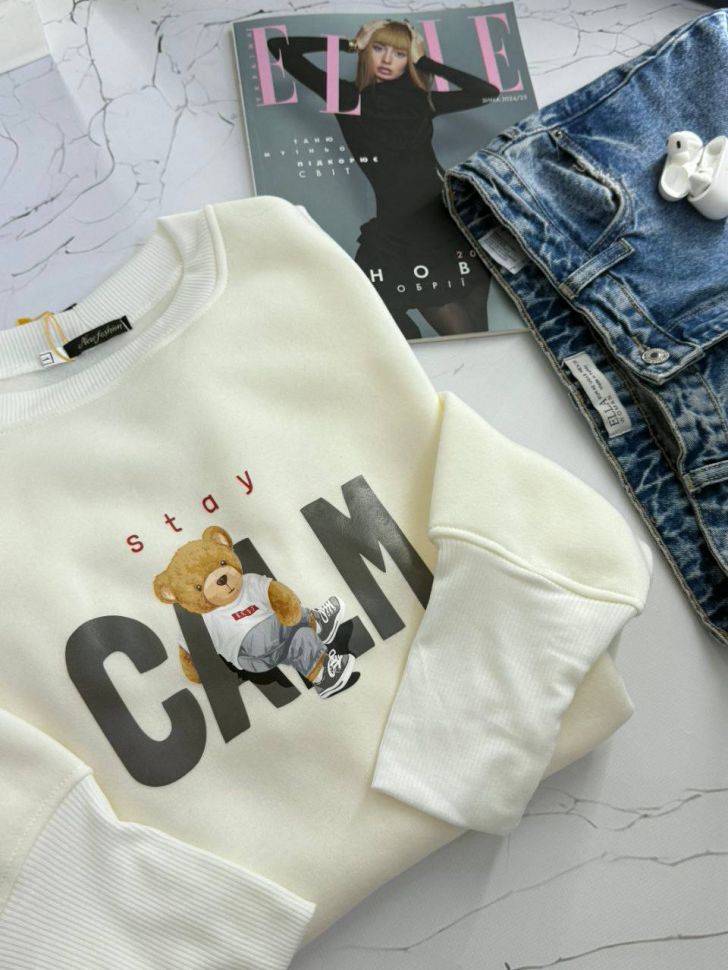 **свитшот****  “Stay Calm” — стиль та комфорт у кожній деталі! ✨ S3482
