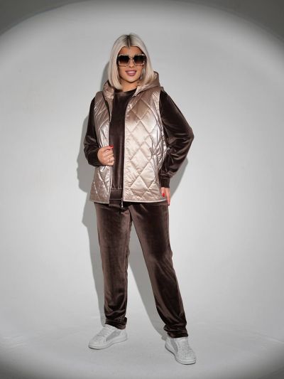 Костюм трійка Розмір: 50-52,54-56, 58-60 S5288