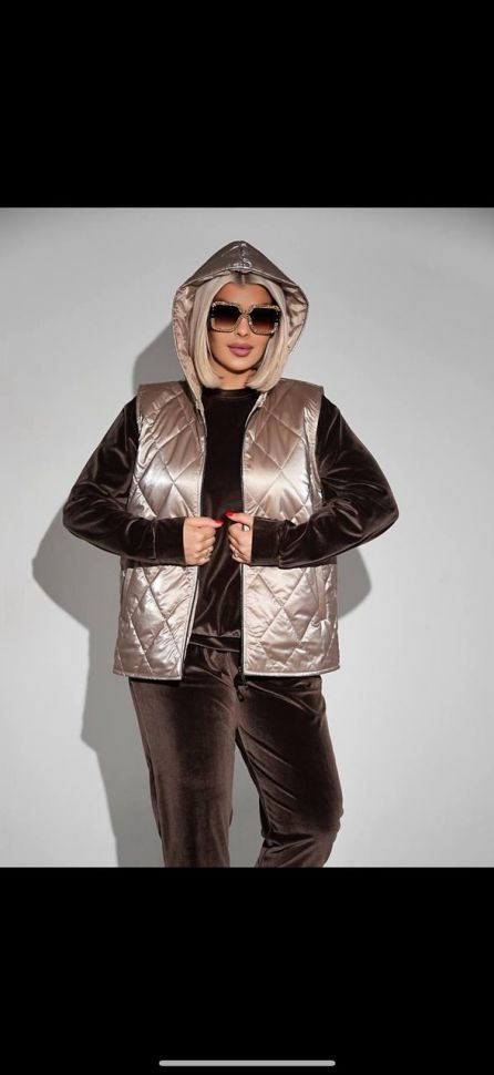 Костюм трійка Розмір: 50-52,54-56, 58-60 S5288