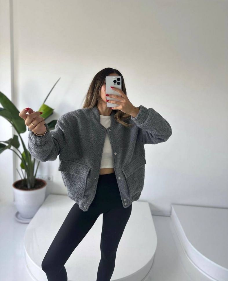 Бомбер Розмір: 42-44, 46-48, 50-52 S1593