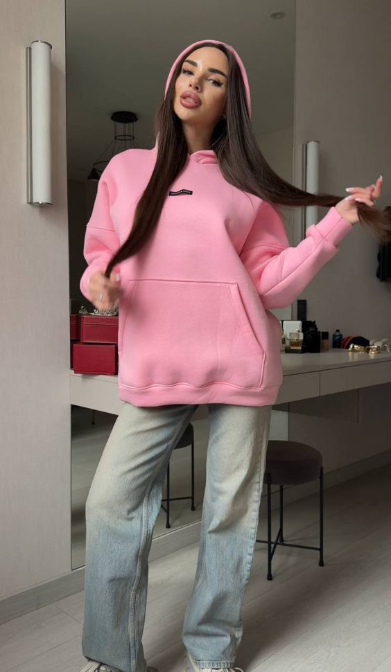 Худі Розмір: 42-48 oversized S13594