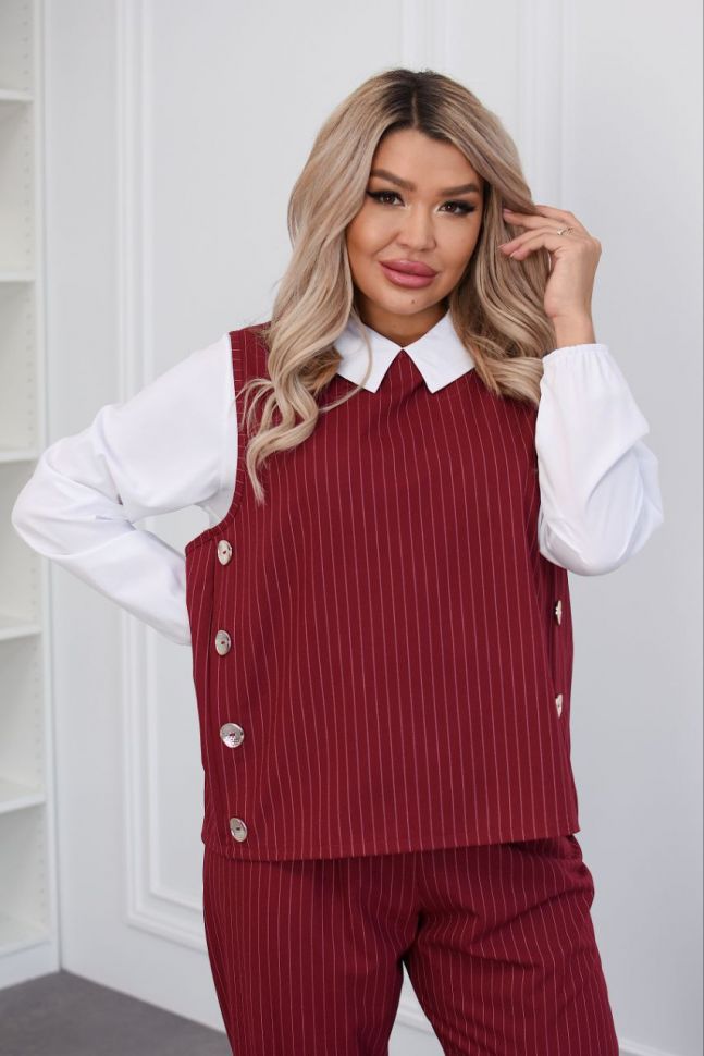 Костюм трійка Розмір: 48-50, 52-54, 56-58 S3606