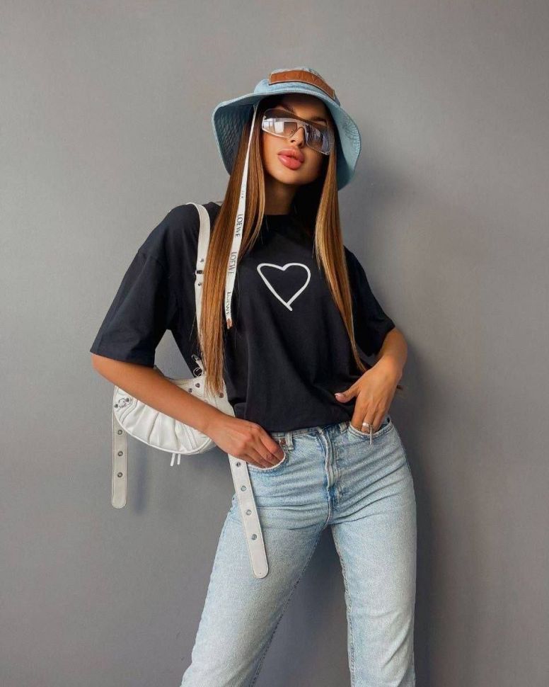 Футболка Розмір: 42-48 oversize S10808